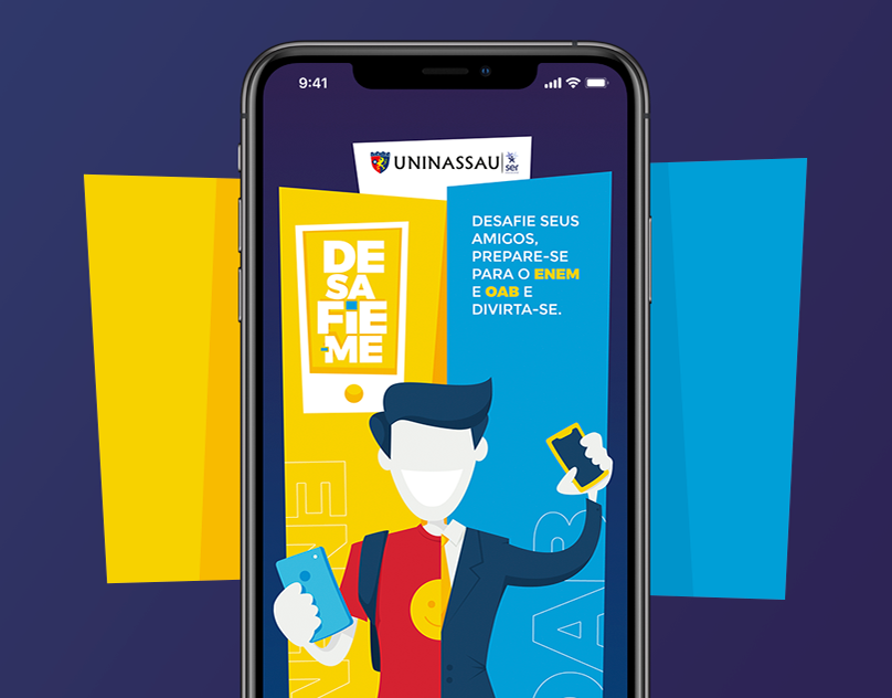 Desafie-me — educational mobile quiz game helping Brazilian students prepare for university entrance exams and the OAB