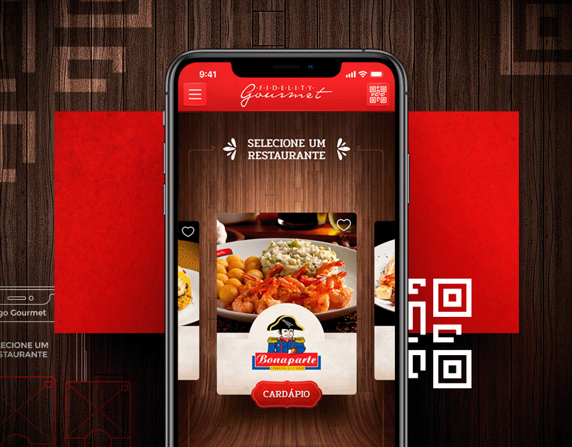 Fidelity Gourmet — loyalty and rewards mobile app for Grupo Bonaparte, the largest restaurant chain in northeastern Brazil